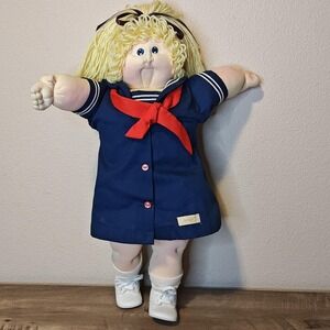 VTG 84 Cabbage Patch Kids Soft Sculpture Face Sailor Doll Xavier Roberts OAA 22"